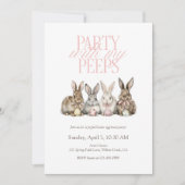 Invitation Party With My Peeps Easter Egg Hunt Bunny Kids (Devant)