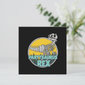 Invitation Partysaurus Rex (Debout devant)