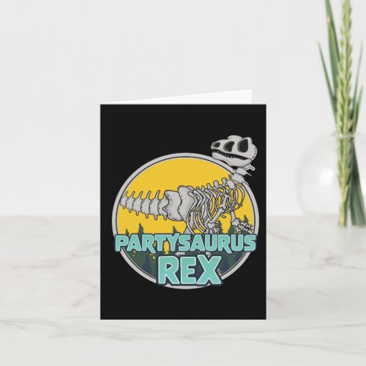 Invitation Partysaurus Rex (Devant)