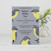 Invitation Parulines de Kirtland Amateurs d'oiseaux gris, Par (Debout devant)