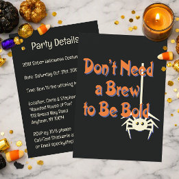 Invitation Pas besoin d'une bière pour être audacieux | Hallo