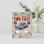 Invitation pas chère pour un garçon qui fête son 2 (Debout devant)