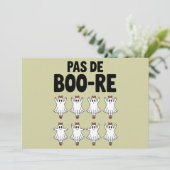 Invitation Pas de Boo-re Ballerina Ghost Halloween Éffrayant (Debout devant)