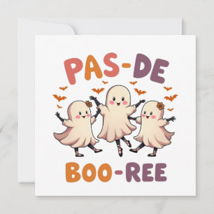 Invitation Pas de boo-ree Éffrayant Halloween Ballet Dance Gh