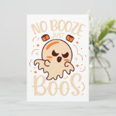 Invitation Pas De Booze, Juste Boos Halloween (Debout devant)