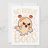 Invitation Pas De Booze, Juste Boos Halloween (Dos)