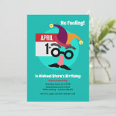 Invitation Pas de footing fête d'anniversaire (Debout devant)