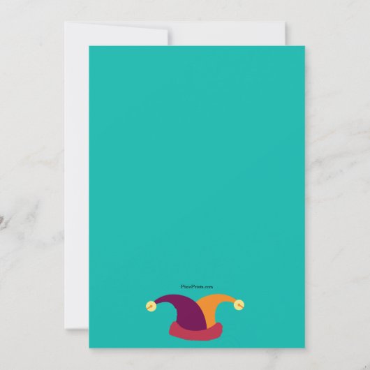 Invitation Pas de footing fête d'anniversaire (Dos)