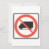 Invitation Pas de panneau de camion (Devant)