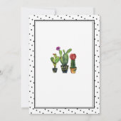 Invitation Pas de Siesta Fiesta Anniversaire Cactus Invitatio (Dos)