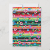 Invitation Pas de temps pour la sieste Broderie de fiesta mex (Dos)