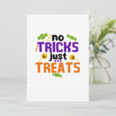 Invitation Pas de tours, juste des friandises (Debout devant)