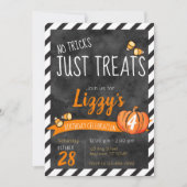 Invitation Pas de tours, juste des friandises Halloween Anniv (Devant)