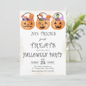 Invitation Pas de tours juste pour la fête d'Halloween (Debout devant)