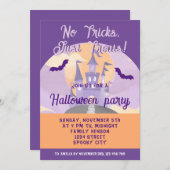 Invitation Pas De Trucs Il Suffit De Traiter Le Château Éffra (Devant / Derrière)