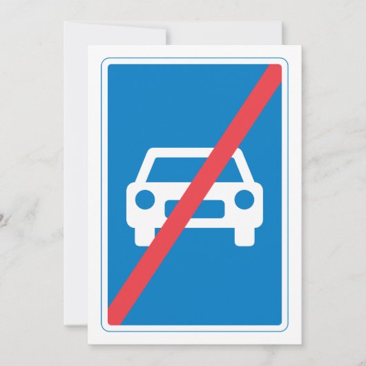 Invitation Pas de véhicule (Devant)