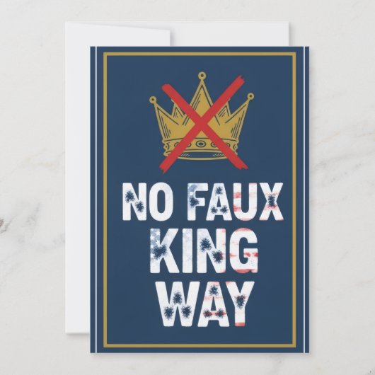 Invitation Pas de voie de faux roi (Devant)
