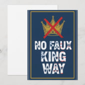 Invitation Pas de voie de faux roi (Devant / Derrière)