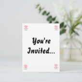 Invitation pas d'endroit comme chez soi (Debout devant)