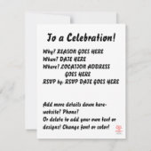 Invitation pas d'endroit comme chez soi (Dos)