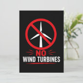 Invitation Pas d'éoliennes protestation rurale (Debout devant)