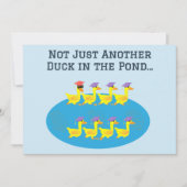 Invitation Pas juste un canard de plus dans l'étang Graduatio (Devant)
