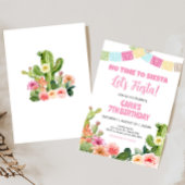 Invitation Pas le temps de Siesta fête d'anniversaire