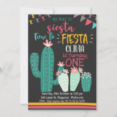 Invitation Pas Le Temps De Siesta Fiesta Anniversaire Invitat (Devant)