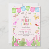 Invitation Pas le temps de siesta fiesta mexicaine premier an (Devant)