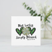 Invitation Pas Lucky, Simplement Béni Lucky Charm St Patrick (Debout devant)