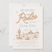 Invitation Pas son premier Baby shower de Rodéo (Devant)