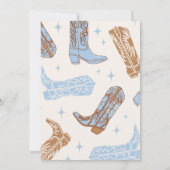 Invitation Pas son premier Baby shower de Rodéo (Dos)