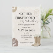 Invitation Pas son premier rodéo (Debout devant)