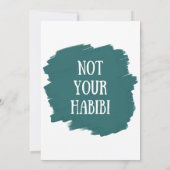 Invitation Pas ton Habibi (Dos)