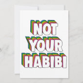 Invitation Pas ton Habibi (Dos)