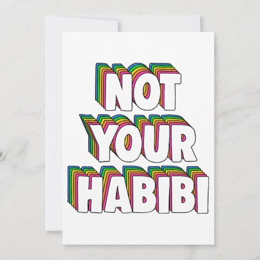 Invitation Pas ton Habibi (Dos)