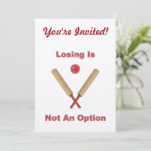 Invitation Pas un cricket en option (Debout devant)