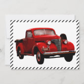 Invitation Pas vieux mais classique 1939 Camion Hommes Annive (Dos)