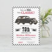 Invitation Pas vieux mais classique 1939 Voiture Anniversaire (Debout devant)