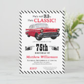 Invitation Pas vieux mais classique années 1950 voiture 70e a (Debout devant)