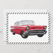 Invitation Pas vieux mais classique années 1950 voiture 70e a (Dos)