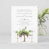 Invitation Paso Robles Vineyard Vineyard Grapevine Mariage (Debout devant)