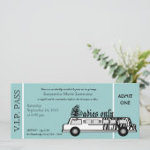 Invitation Pass de la Bachelorette Limousine (Debout devant)