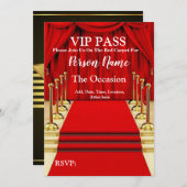 Invitation Pass VIP (Devant / Derrière)