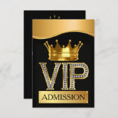 INVITATION PASS VIP (Devant / Derrière)