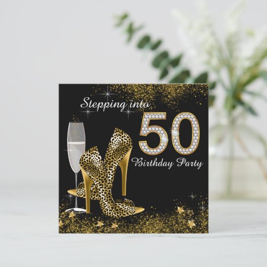 Invitation Passage À 50 Anniversaire (Debout devant)