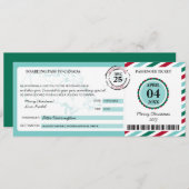 Invitation Passe-cadeau de Noël Canada (Devant / Derrière)