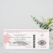 Invitation Passe d'embarquement à St Thomas Brown & Rose (Debout devant)