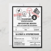 Invitation Passe d'embarquement aérien Anniversaire Aventure (Devant)