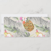 Invitation Passe d'embarquement | Ananas de plage | Billet Ma (Dos)